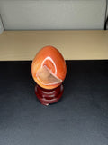 Carnelian druzy  egg ￼