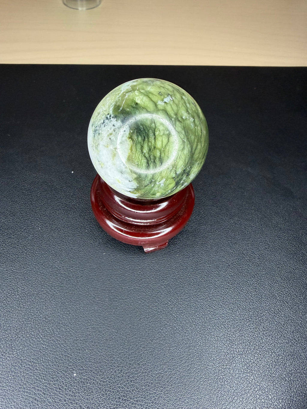 Green jade sphere
