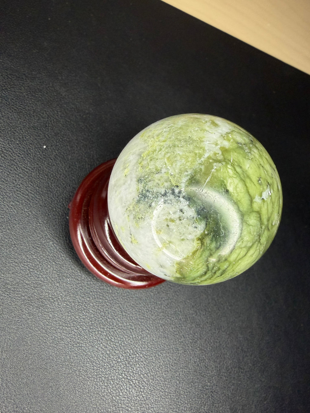 Green jade sphere