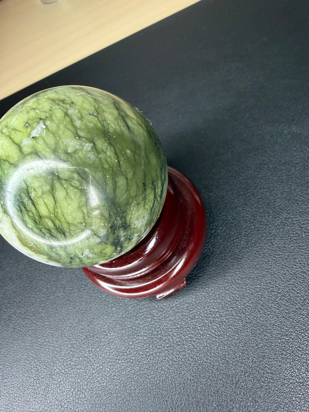 Green jade sphere