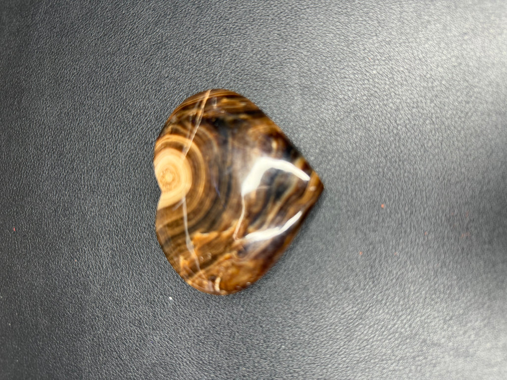 Chocolate calcite heart
