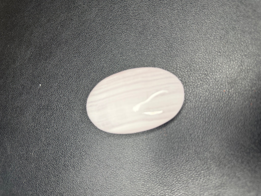 Pink mangano calcite palm stone