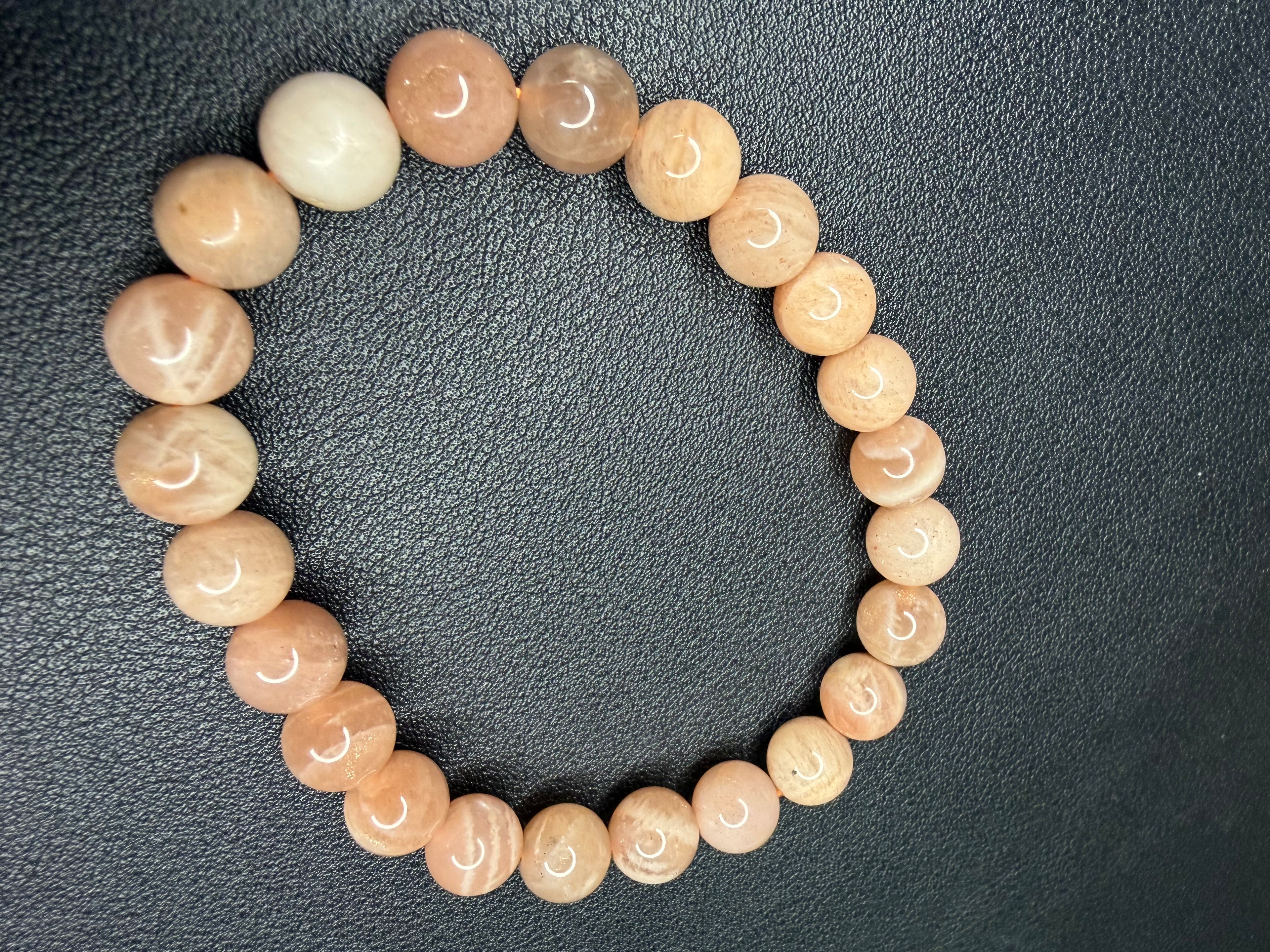 Peach moonstone bracelets ￼