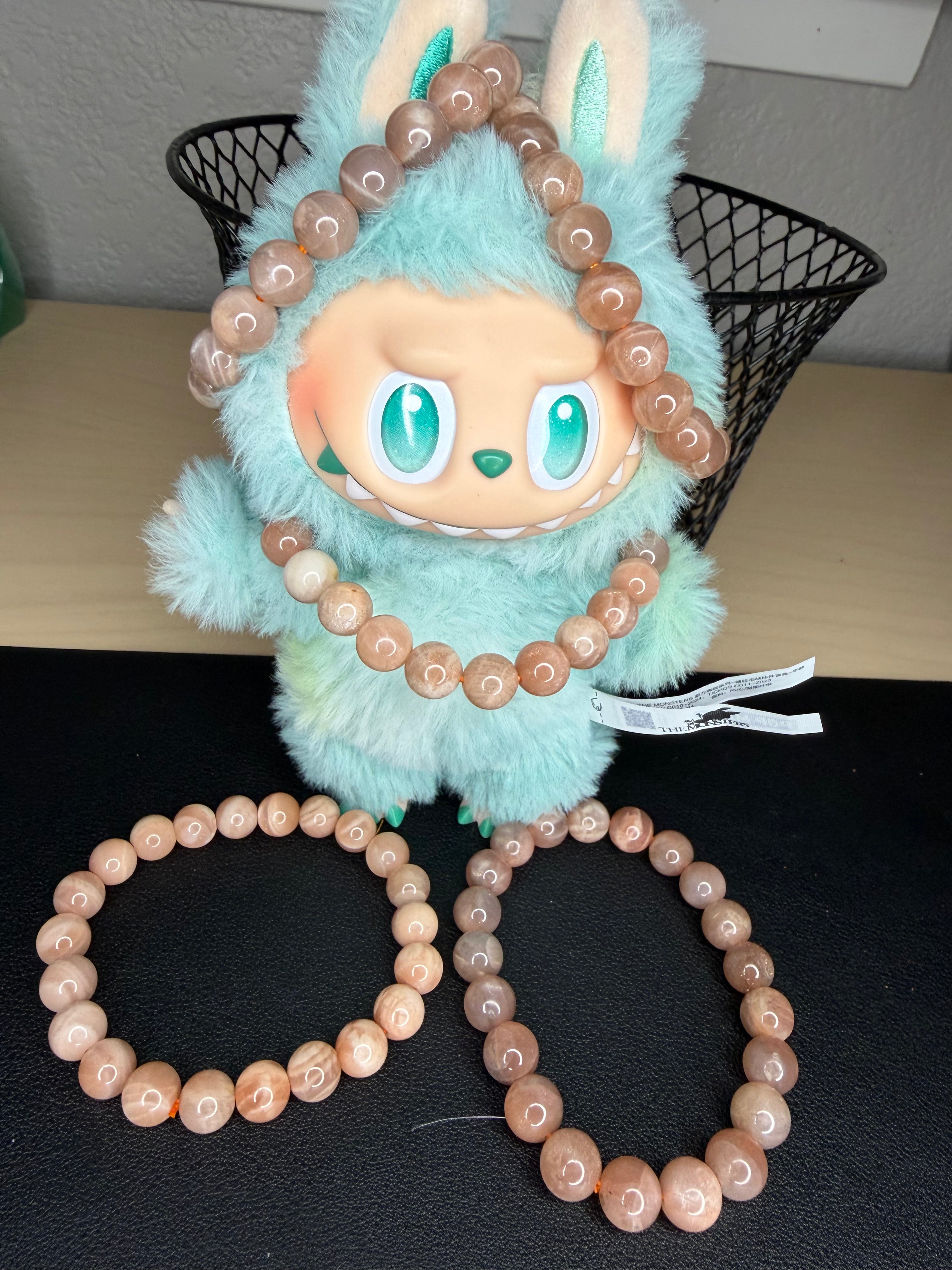 Peach moonstone bracelets ￼