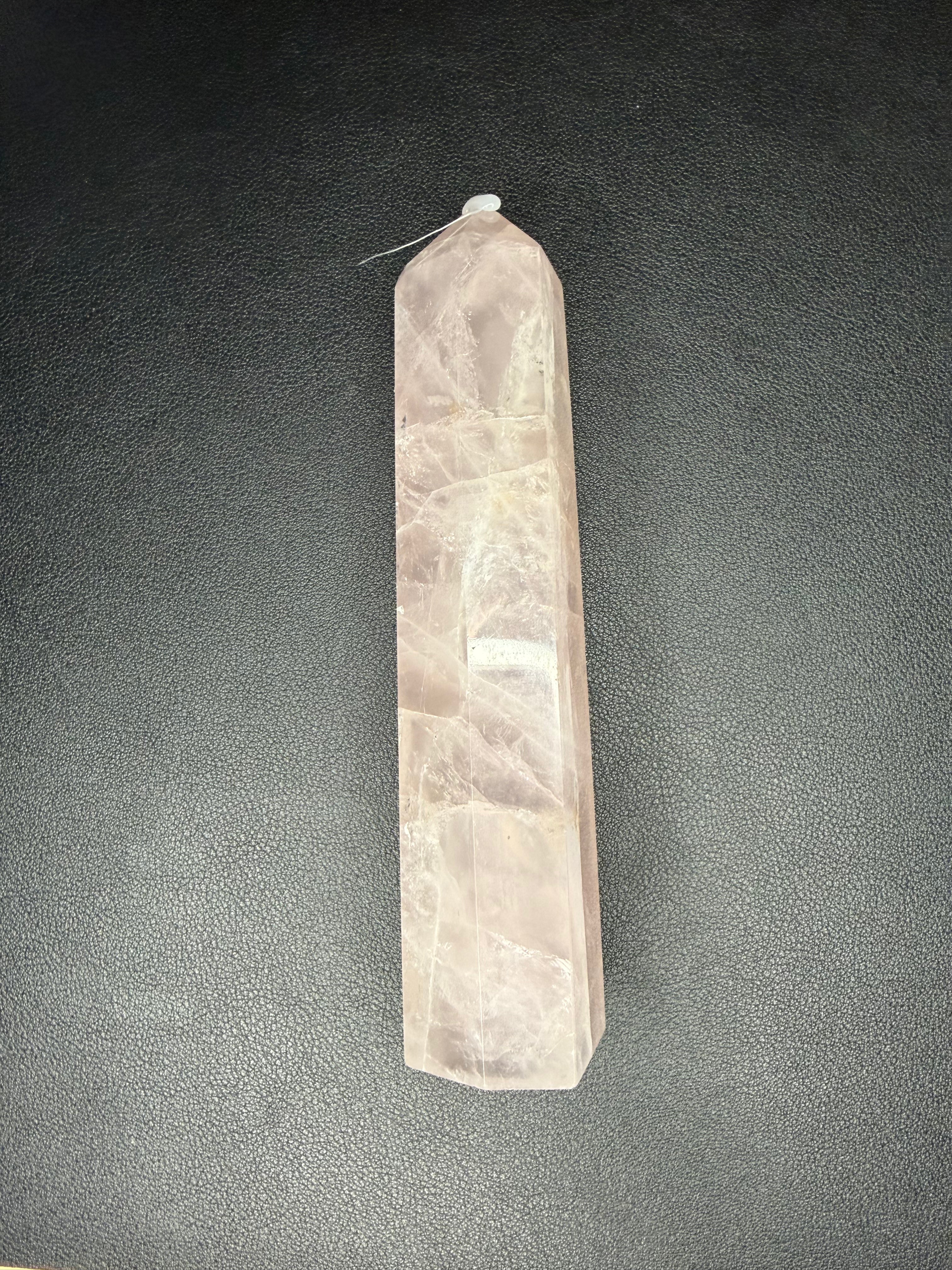 Large rose quartz tower ￼