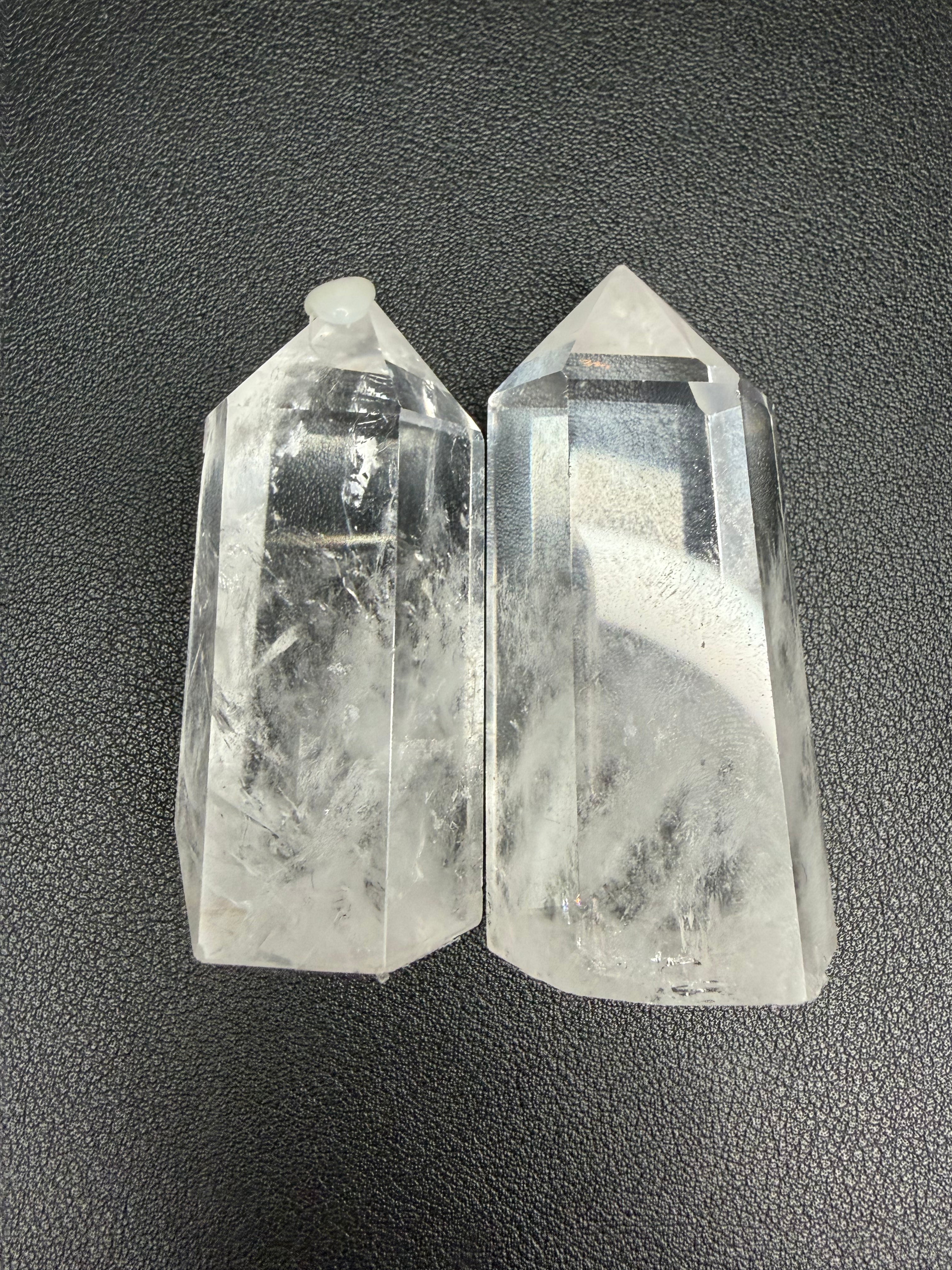 Clear quartz tower ￼