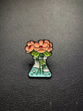 pink flower pin